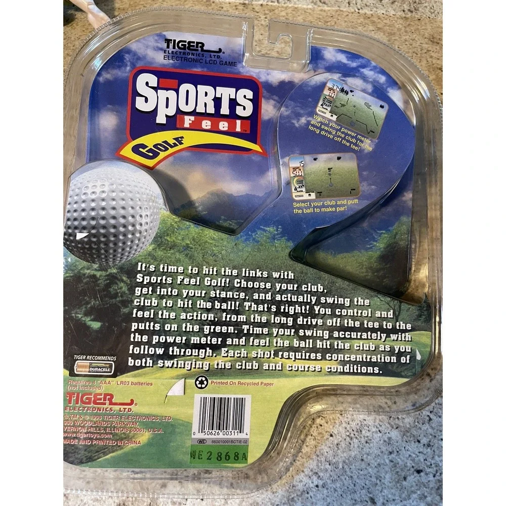 Vintage TIGER Sports Feel Golf Electronic Game 1998‎ NEW